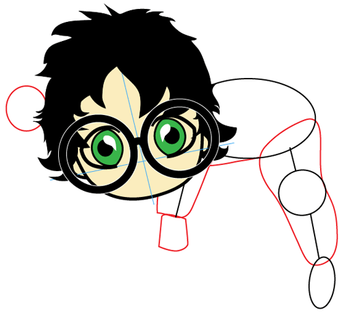 Step 6 : Drawing Baby Harry Potter in Easy Steps Lesson