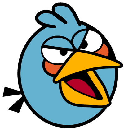 How to draw blue angry bird with easy step by step drawing tutorial