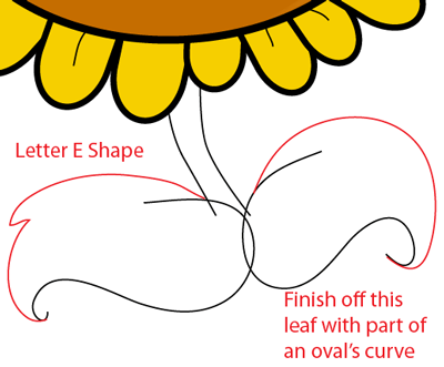 Step 7 : Drawing Sunflower from Plants vs. Zombies Game in Easy Steps Lesson