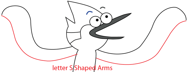 Step 7 : Drawing Mordecai from Regular Show Easy Steps Lesson