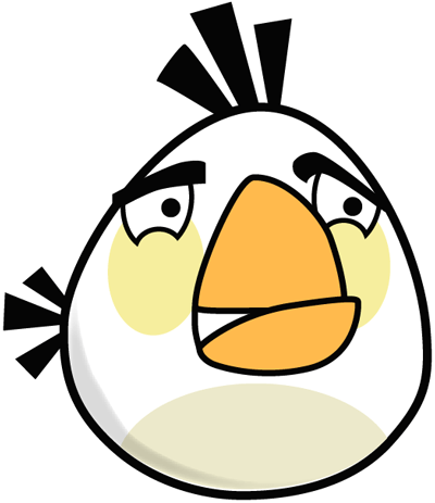 How to draw White Angry Bird with easy step by step drawing tutorial