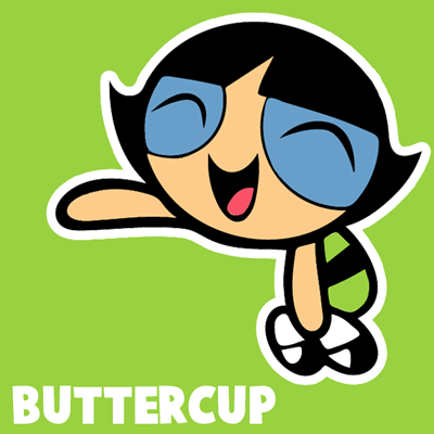 How to draw Buttercup from Powerpuff Girls with easy step by step drawing tutorial