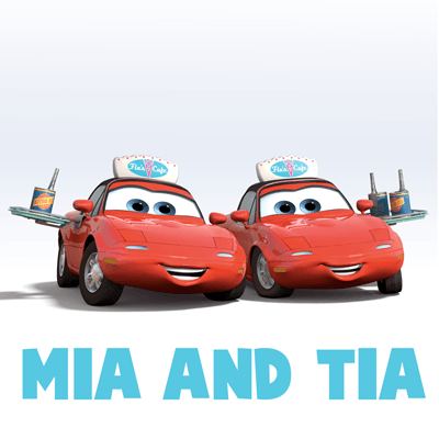 How to draw Mia and Tia from Pixar's Cars with easy step by step drawing tutorial