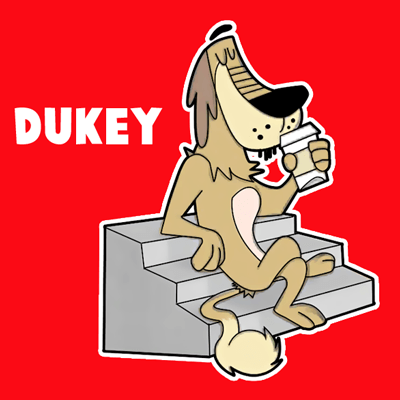 How to draw Dukey from Johnny Test with easy step by step drawing tutorial