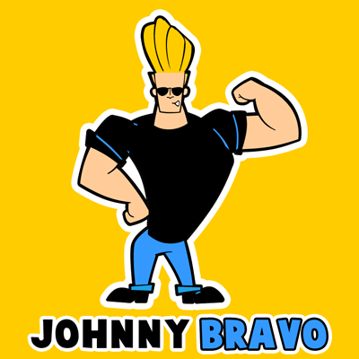How to draw Johnny Bravo from Johnny Bravo with easy step by step drawing tutorial