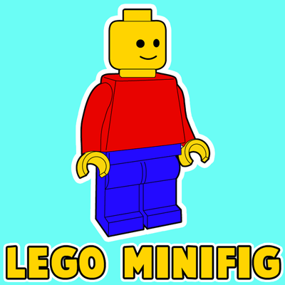 How to draw a Lego Minifigure with easy step by step drawing tutorial