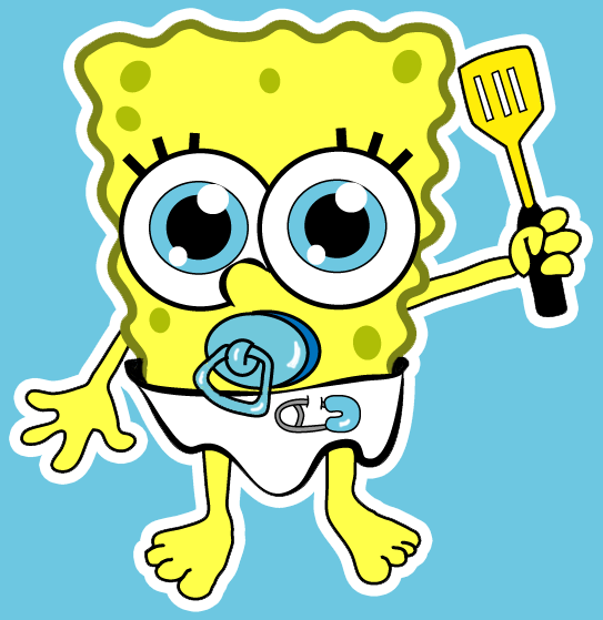 How to draw Baby SpongeBob SquarePants from SpongeBob SquarePants with easy step by step drawing tutorial