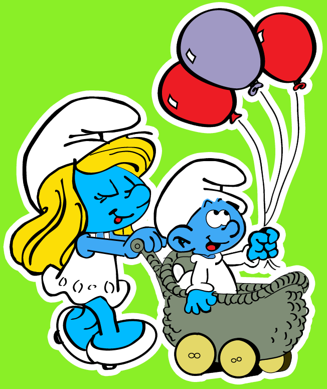 How to draw Smurfette and Baby Smurf from the Smurfs with easy step by step drawing tutorial