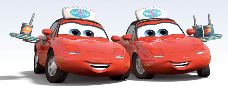 How to draw Mia and Tia from Pixar's Cars with easy step by step drawing tutorial