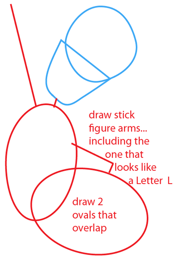Step 2 : Drawing Disney's Donald Duck Easy Steps Lesson