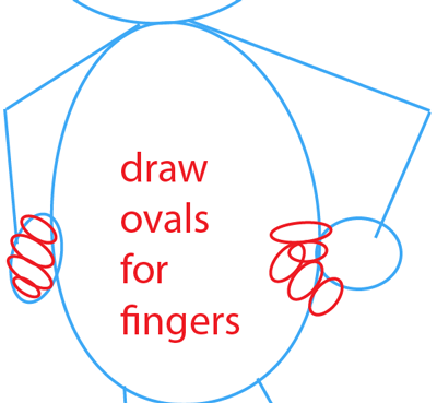 Step 3 : Drawing D.W. from PBS's Arthur Easy Steps Lesson