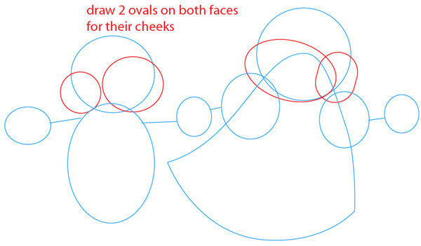 Step 3 : Drawing Max and Ruby from Max and Ruby Easy Steps Lesson