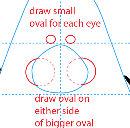Step 5 : Drawing Normal Penguin from Club Penguin Easy Steps Lesson