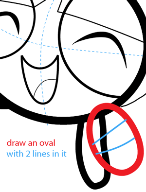 Step 6 : Drawing Buttercup from Powerpuff Girls Easy Steps Lesson