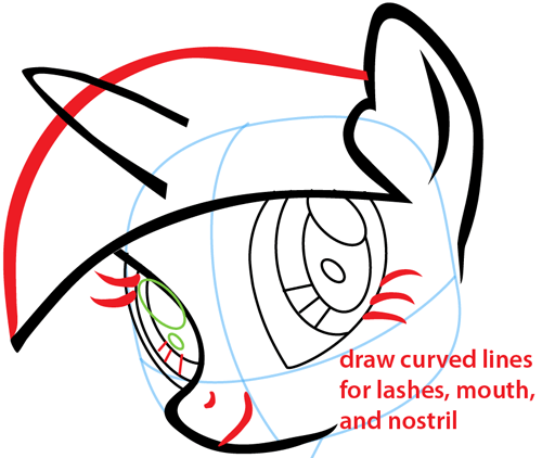 Step 6 : Drawing Twilight Sparkle from My Little Pony Easy Steps Lesson
