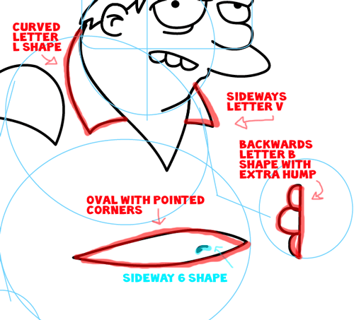 Step 7 : Drawing Barney Gumble from The Simpsons Easy Steps Lesson