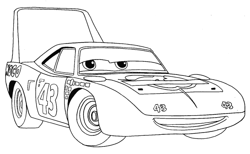 How To Draw King From Disney Pixar S Cars With Easy Step By Step