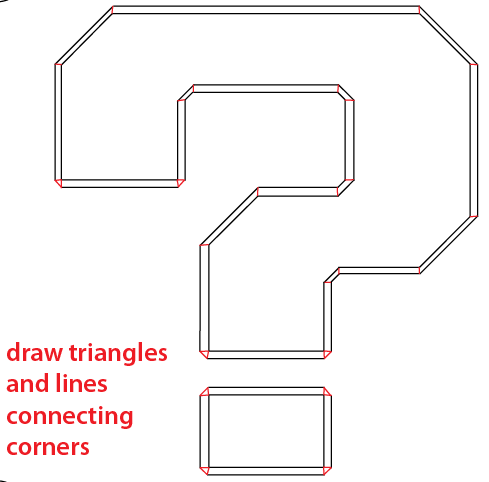 Step 8 : Drawing a Question Mark Box from Nintendo's Super Mario Bros. Easy Steps Lesson