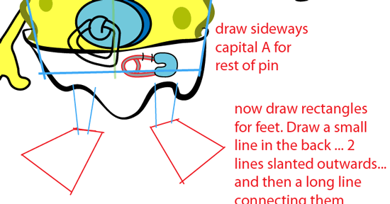 Step 10 : Drawing Baby SpongeBob SquarePants from SpongeBob SquarePants Easy Steps Lesson