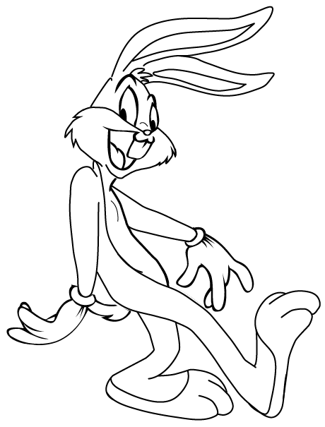 How to Draw Bugs Bunny from Looney Tunes with Easy Steps Instructions