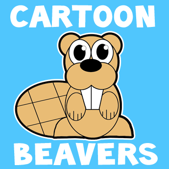 How to draw a Cartoon Beaver with easy step by step drawing tutorial