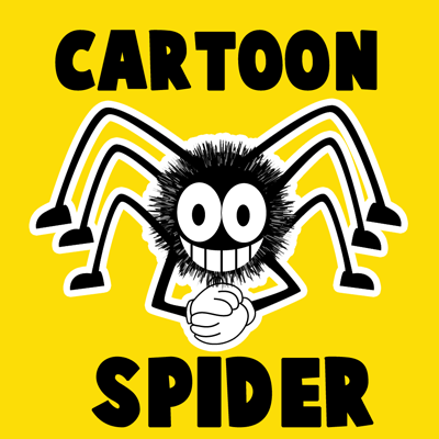 How to draw a Cartoon Spider with easy step by step drawing tutorial