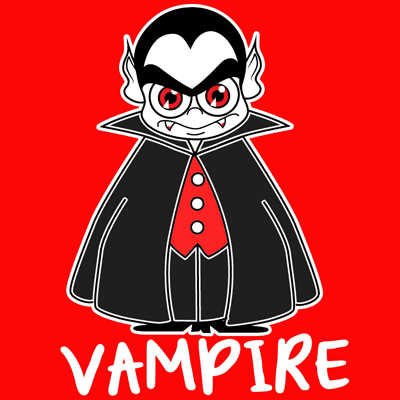 How to Draw a Cartoon Vampire