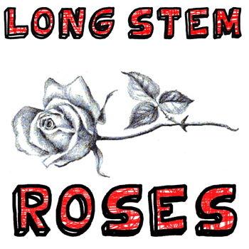 How to draw Long Stem Roses with easy step by step drawing tutorial