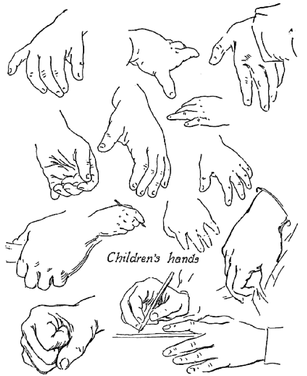 Hands Drawing For Kids