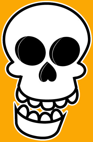 Skull drawing easy dia de los muertos