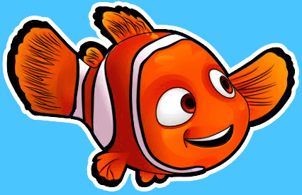 How to draw Nemo from Disney's Finding Nemo with easy step by step drawing tutorial