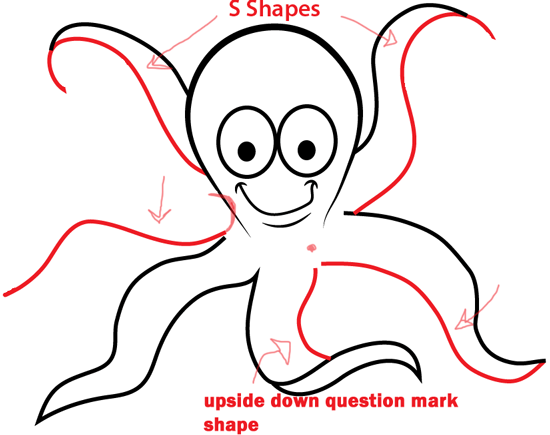 Featured image of post Cartoon Octopus Drawing Easy