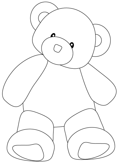 Step 8 : Drawing a Teddy Bear Easy Steps Lesson