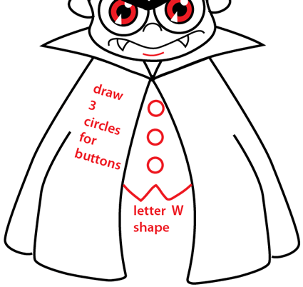 How to Draw a Cartoon Vampire