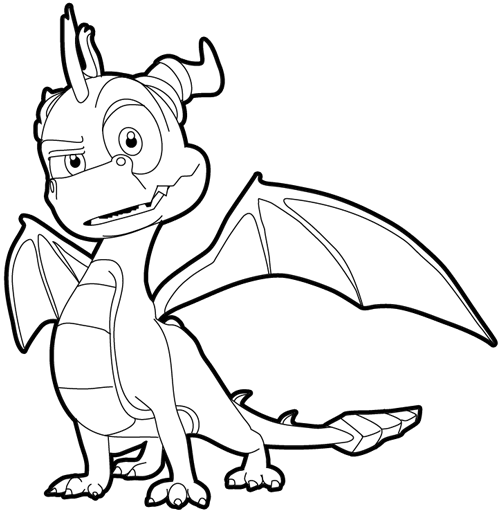 How to Draw Spyro the Dragon with Easy Step by Step Drawing Tutorial