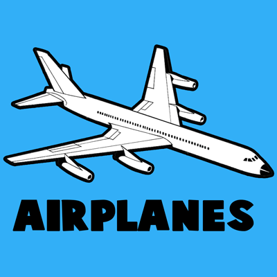 20 Easy Airplane Drawing Ideas - How to Draw a Plane