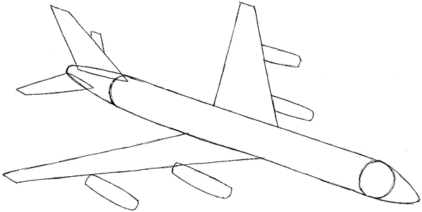 How to Draw an Airplane with Easy Step by Step Drawing Tutorial - How