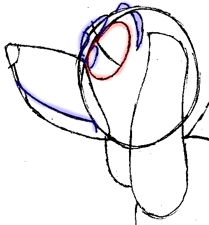 Step 8 : Drawing Slinky Dog from Toy Story Easy Steps Lesson