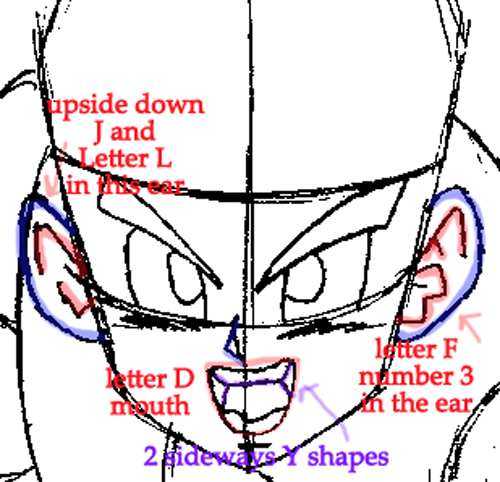 Step 9 : Drawing Gohan from Dragon Ball Easy Steps Lesson
