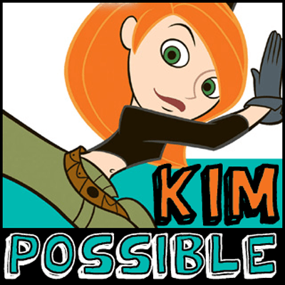 How to draw Kim Possible from Kim Possible with easy step by step drawing tutorial