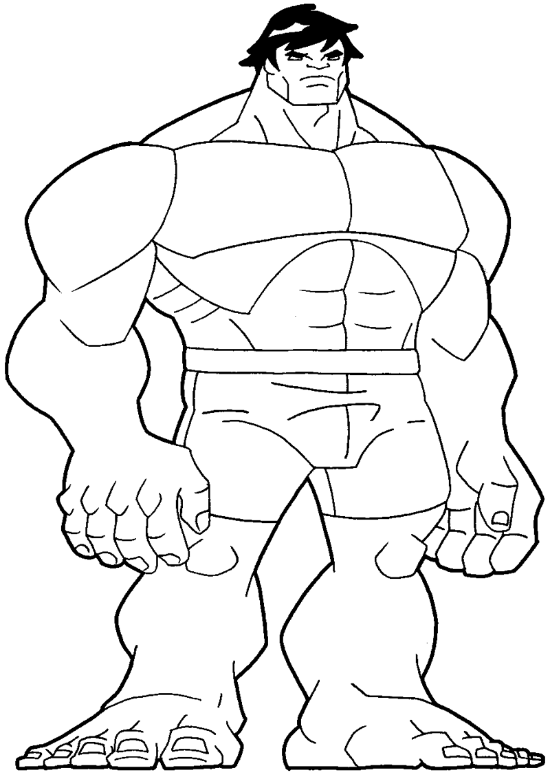 How to draw Hulk from Marvel Comics with easy step by step drawing tutorial