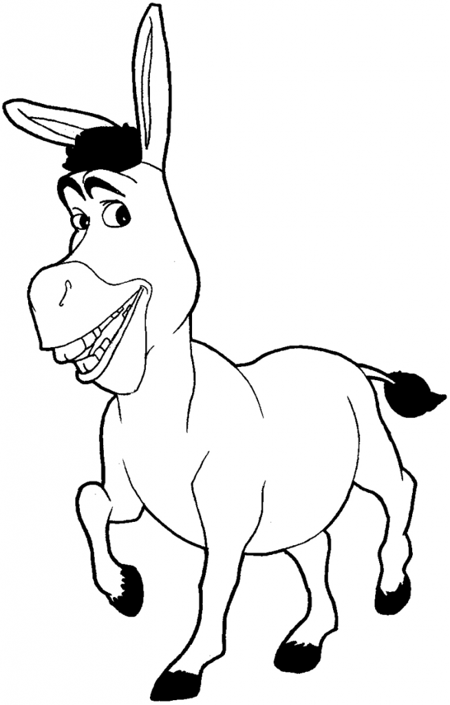 How to Draw Donkey from Shrek with Easy Step by Step Drawing Tutorial How to Draw Step by Step