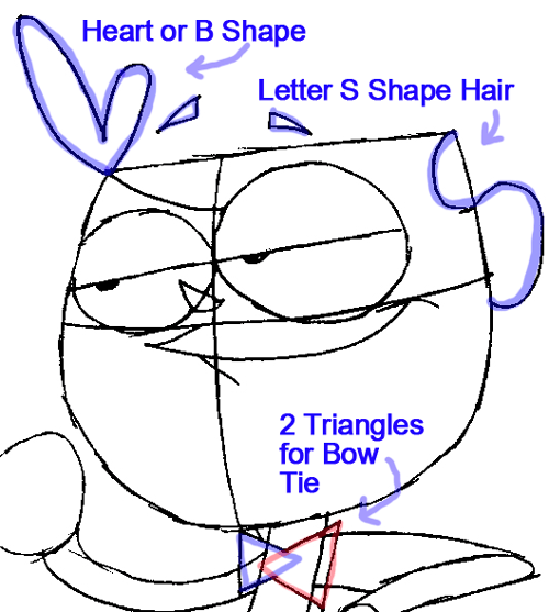 Step 6 : Drawing Jimmy from Jimmy Two Shoes Easy Steps Lesson