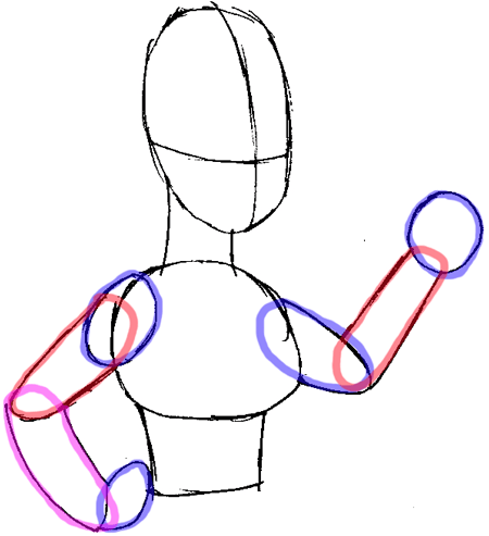 Step 3 : Drawing Leela from Futurama Easy Steps Lesson