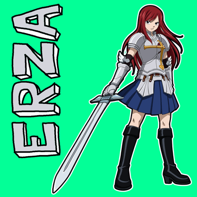 Featured image of post Drawing Erza Scarlet A powerful sorceress and one of the lead female characters in fairy tail