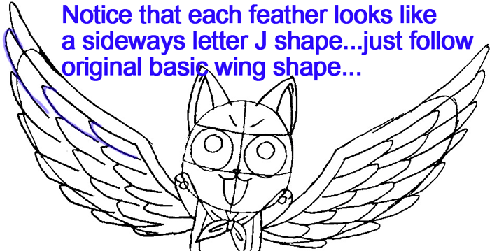 Step 11 : Drawing Exceed Happy from Fairy Tail in Easy Steps Lesson