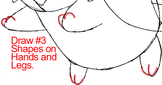 Step 9 : Drawing Shaymin from Pokémon in Easy Steps Lesson