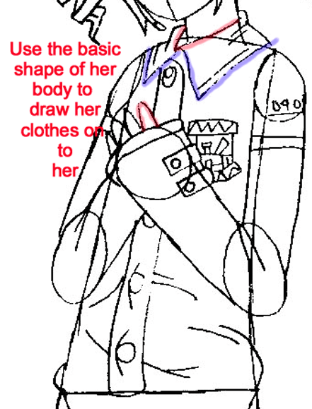 Step 8 : Drawing Teto Kasane in Easy Steps Lesson