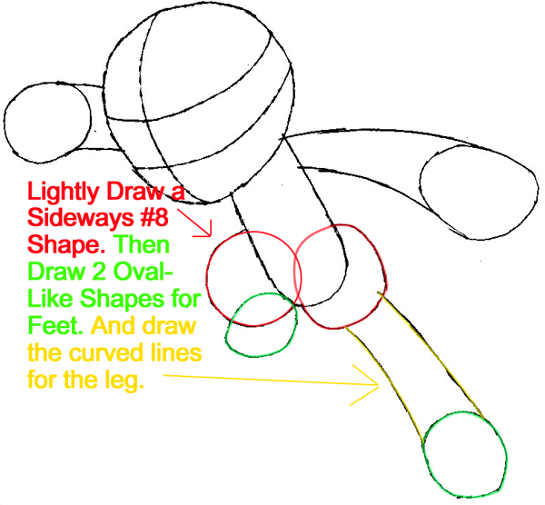 Step 4 : Drawing Riolu from Pokémon in Easy Steps Lesson