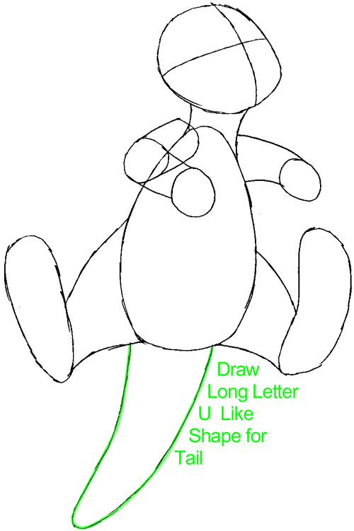 Step 5 : Drawing Roo from Winnie The Pooh in Easy Steps Lesson